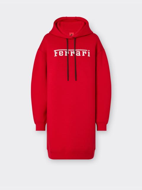 Ferrari Cotton sweatshirt dress with Ferrari logo