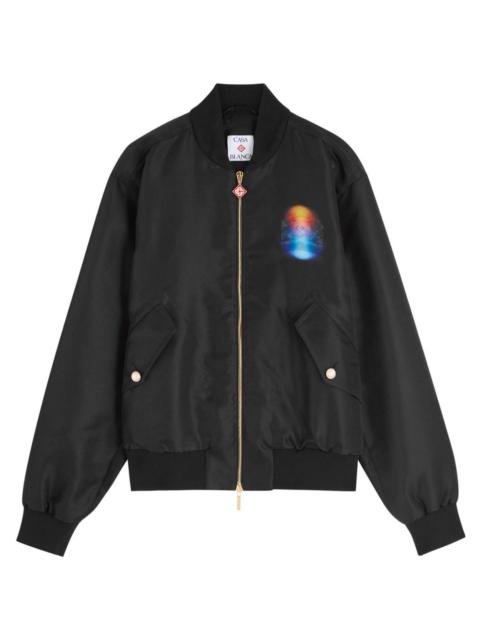 Casablanca Printed Organza Bomber Jacket