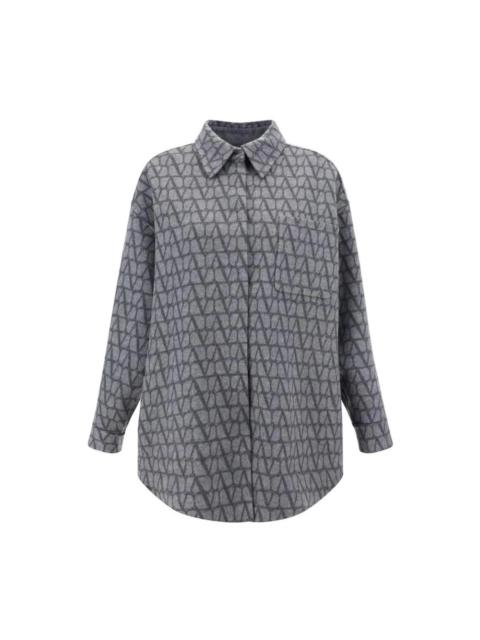 REVERSIBLE WOOL SHIRT JACKET WITH SNAP-BUTTON