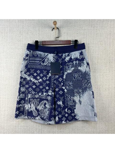 Louis Vuitton LOUIS VUITTON all-over logo print paisley tie-dye casual shorts