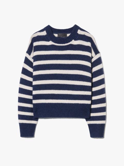 NILI LOTAN ANISA STRIPE CASHMERE SWEATER