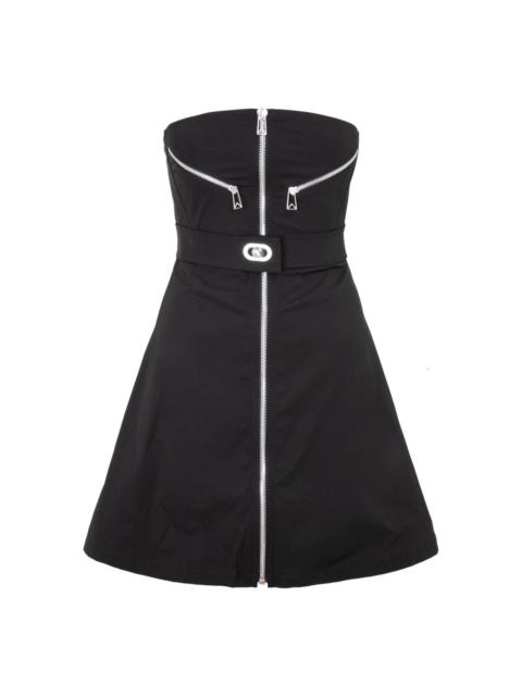 Bottega Veneta Zipdetail Strapless Dress