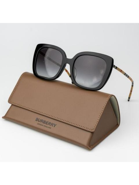 Burberry Burberry CAROLL Women Sunglasses Black Grey Gradient Square BE4323F 38538G