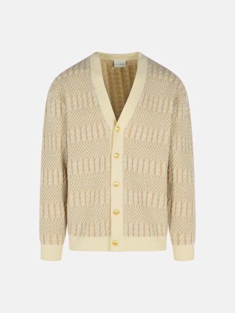 Drôle de Monsieur CREAM MERINO WOOL CARDIGAN