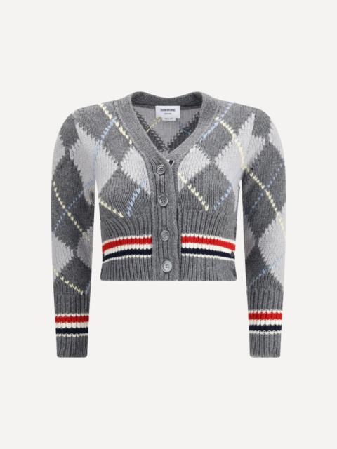 Thom Browne Argyle V-Neck Cardigan
