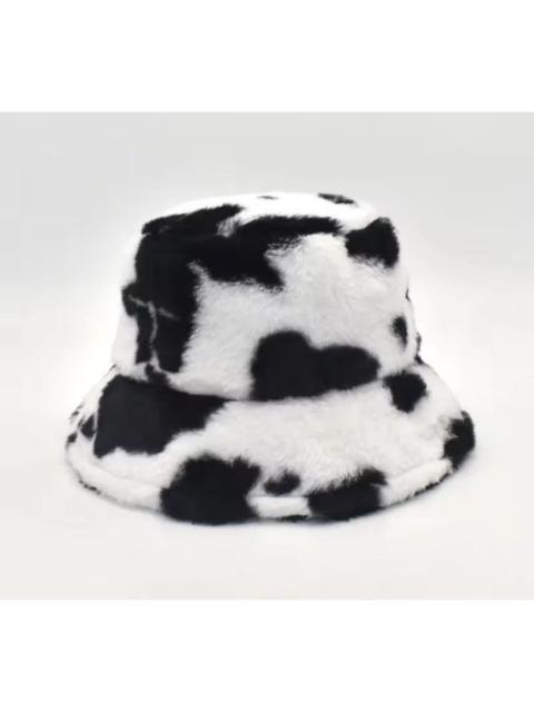 Streetwear - Lamb Wool Bucket Hat Faux Fur Fisherman Hat