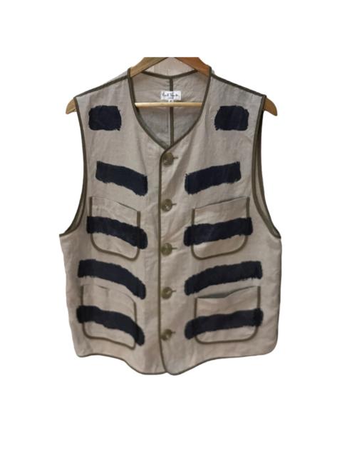 Paul smith indigo hand paint vest jacket