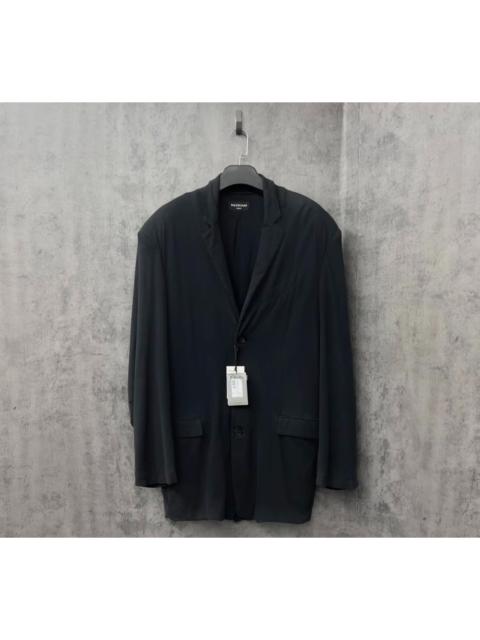BALENCIAGA Balenciaga distressed washed suit jacket
