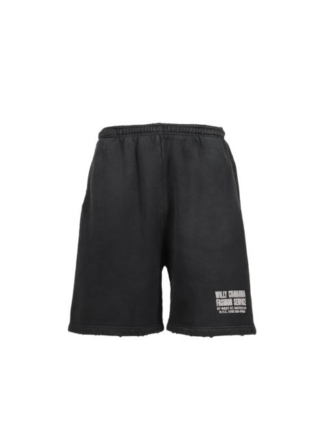 WILLY CHAVARRIA FASHION SERVICES WILLY SWEATSHORT / BLK