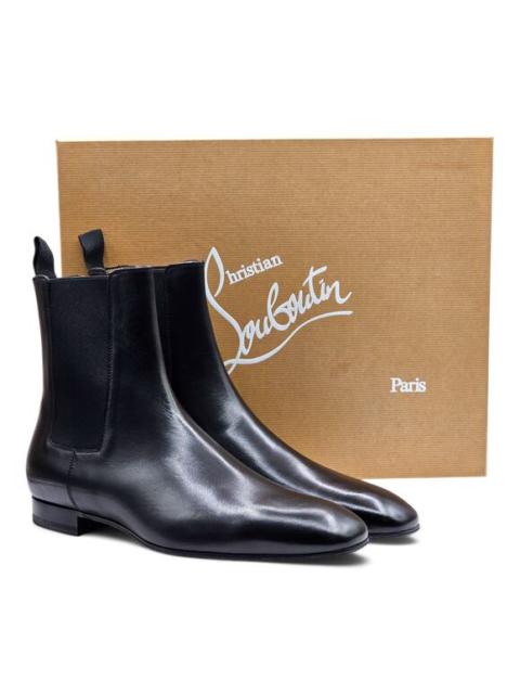 Christian Louboutin Roadie Leather Flat Boots - Black - EU 41.5 / US 8.5 $1295