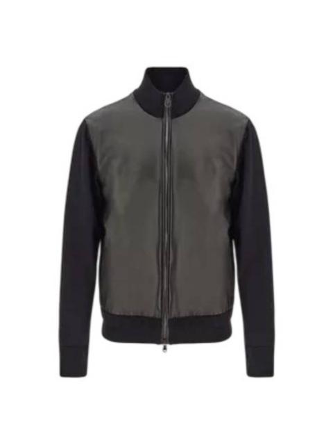 FERRAGAMO Ferragamo Nappa Inserts Blouson Jacket, Size X-Small