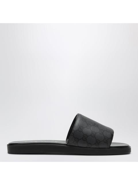 GUCCI Gucci Black Generation Gg Canvas Slider Sandals Men