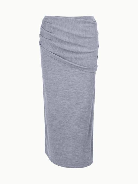 STAUD STAUD WILMA SKIRT HEATHER GREY