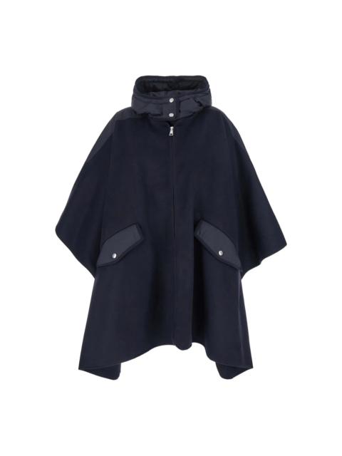 Moncler Moncler Blue Jackets - Capes & Ponchos Women