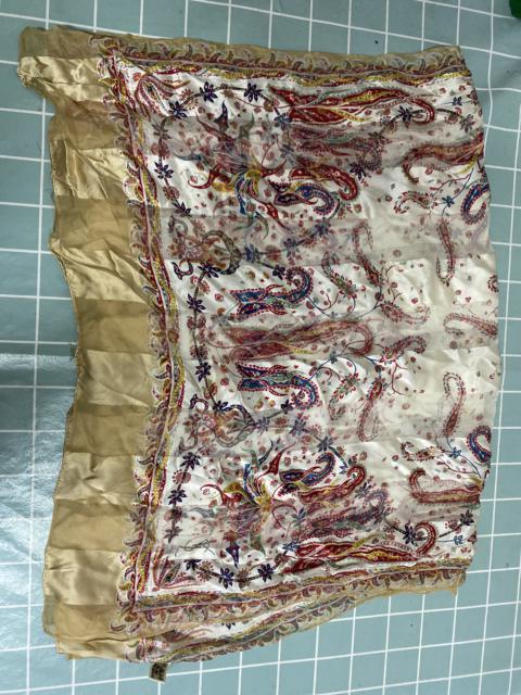 Vintage Yves Saint Laurent Silk Scarf Paisley Floral Print Japan Exclusive
