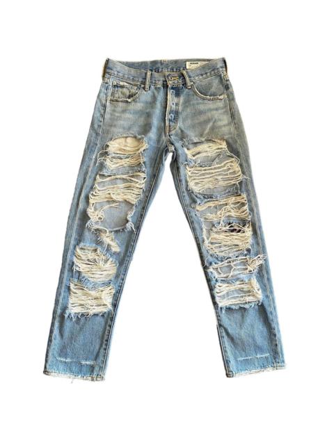 Other Designers Japanese Brand LAGENDA Crazy Trashed Jeans