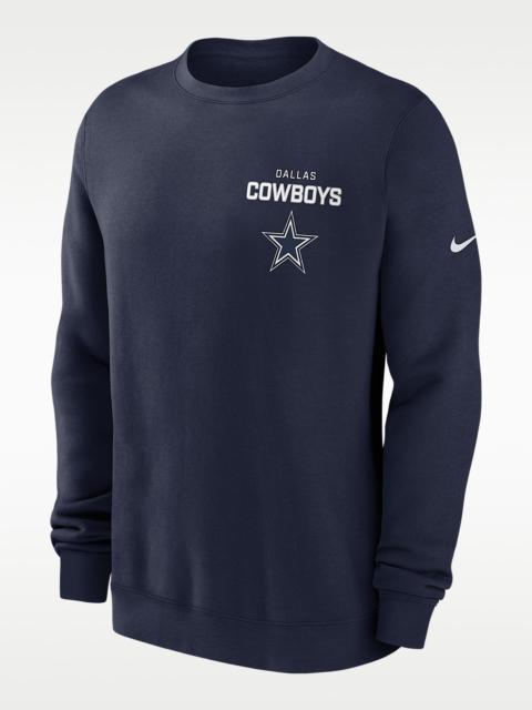 Nike Dallas Cowboys Draw Block Club Men's Nike NFL Pullover Crew
