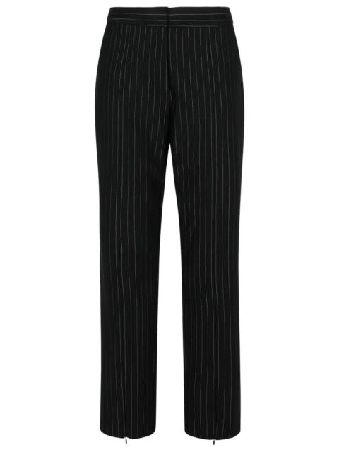 GANNI Ganni Black Viscose Blend Trousers Women