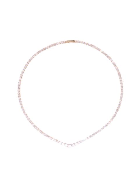 maje maje Cascade diamanté necklace in Gold at Nordstrom