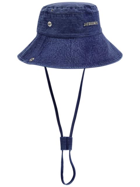 JACQUEMUS Jacquemus Le Bob De-nîmes Flocked Denim Bucket hat