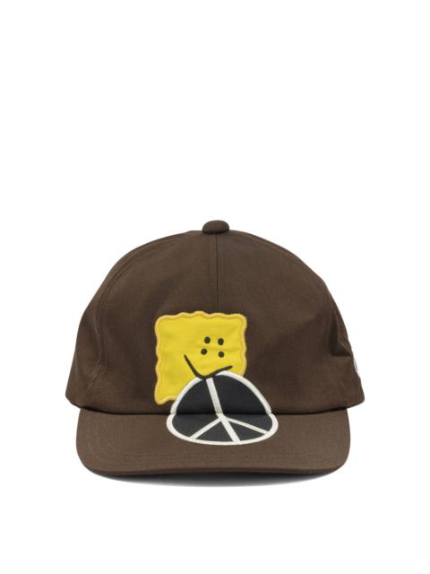 Kapital Kapital Chino Peckish Peace Baseball Cap Brown