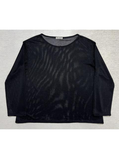 Issey Miyake - 1990s Mesh See Through Long Sleeve
