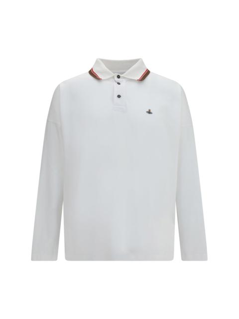 Vivienne Westwood Vivienne Westwood Oversized Long-sleeve Polo White