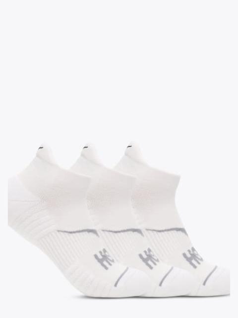 HOKA No-Show Run Sock 3-Pack in White/White/White