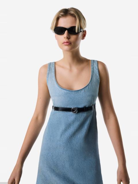 COPERNI Belted Denim Mini Dress