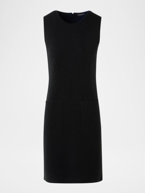 AKRIS Cashmere Double-Face Knit Sleeveless Dress