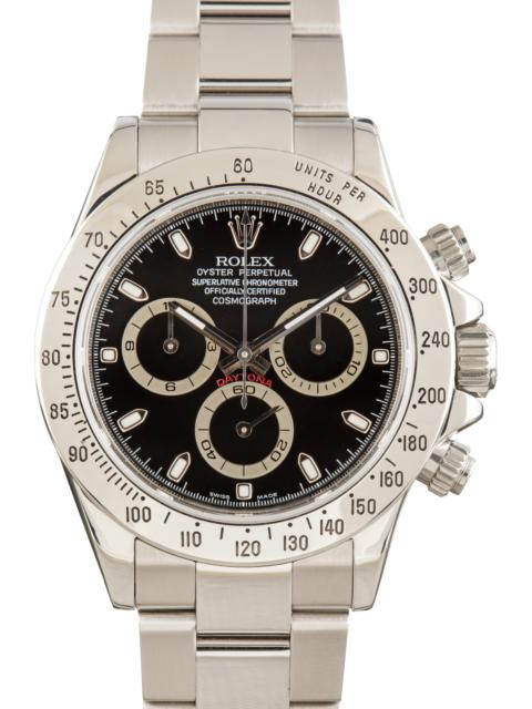 ROLEX Used Rolex Daytona Black Chronograph Dial Ref 116520
