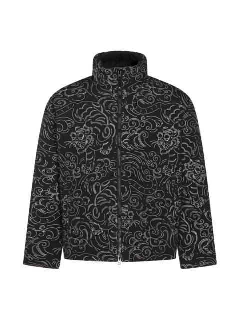 KENZO FLORAL-PRINT PADDED JACKET