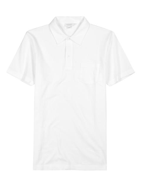 Sunspel Riviera piqué cotton polo shirt