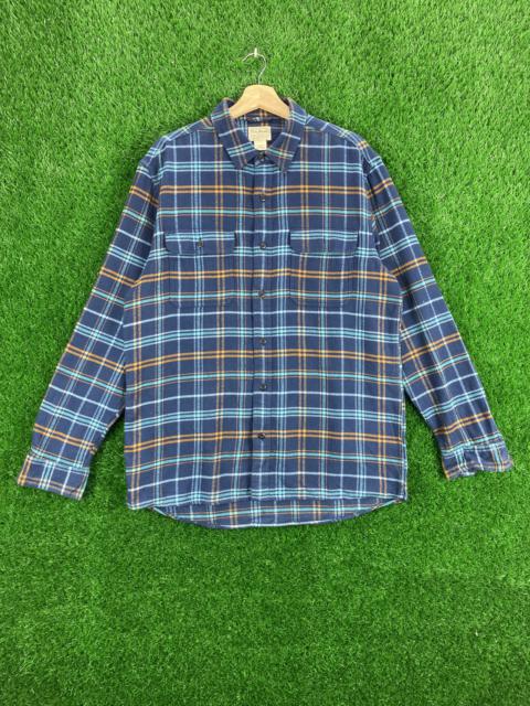 Other Designers Vintage - Vintage L.L. Bean Flannel Checkered Shirt Button Up