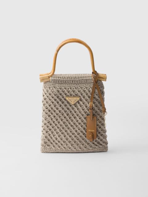 Prada Cotton crochet mini-handbag