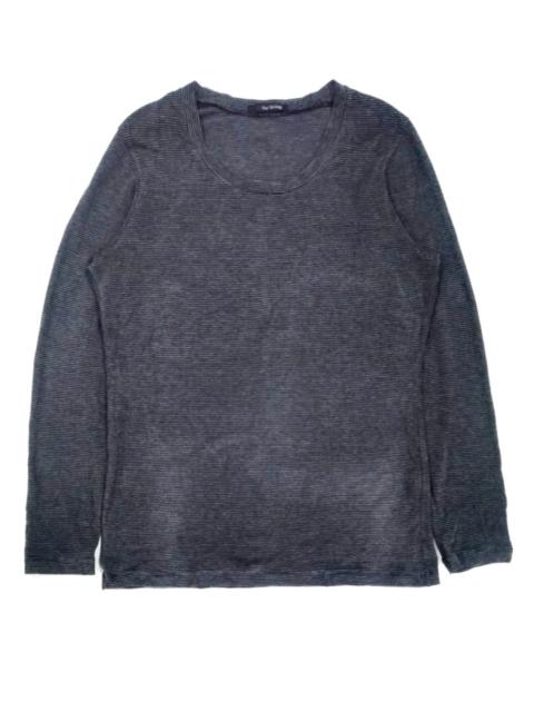 Yohji Yamamoto Ys For Men / Yamamoto - RARE! Y'S FOR LIVING UNISEX STRIPES L/SLEEVE TEE