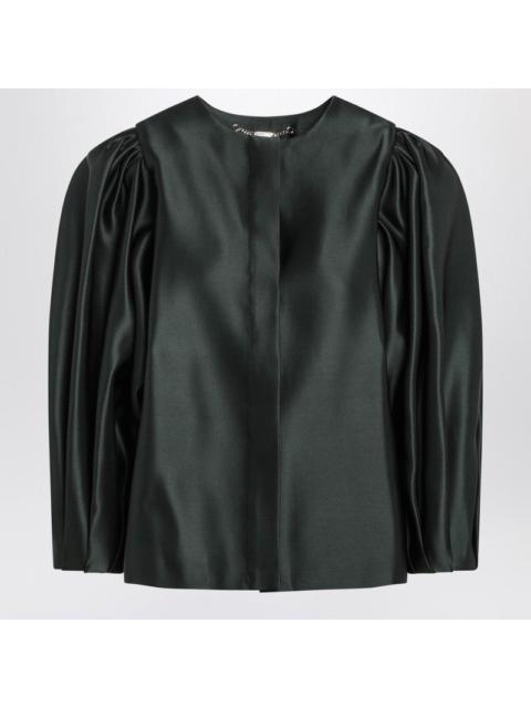 FENDI Fendi Dark Green Duchess Satin Jacket Women