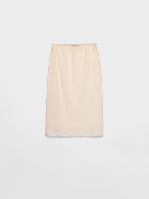 Prada Cotton tulle slip