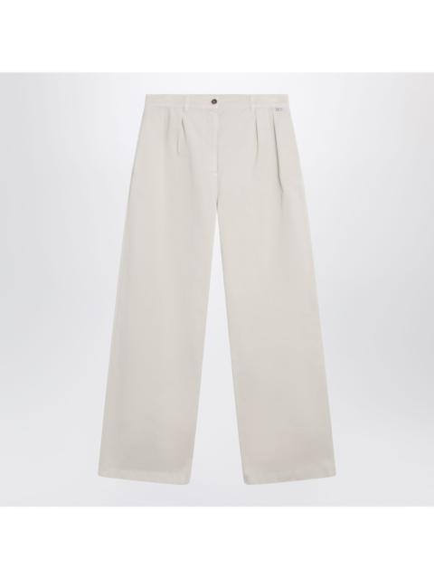 Prada Prada Sand-Colored Trousers In Gabardine Women