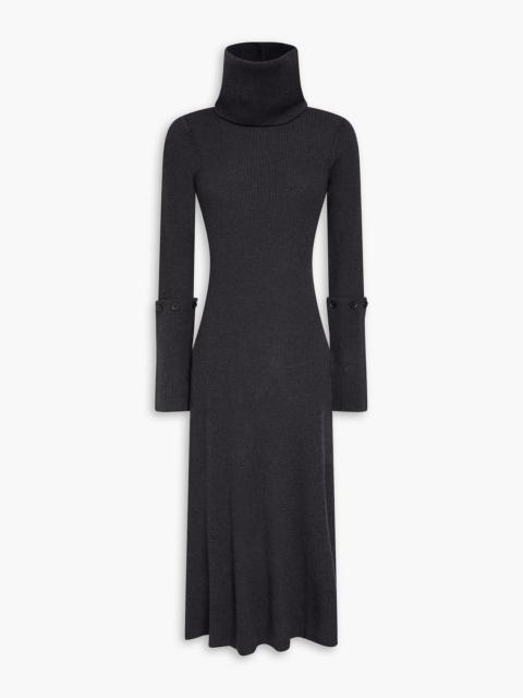 Proenza Schouler Ribbed-knit turtleneck midi dress