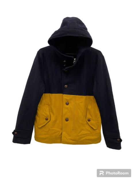Other Designers Japanese Brand × Junya Watanabe - JAPAN BRAND GARAGE BLUE TWO COLOURS WOOL JACKET CASUAL STYLE