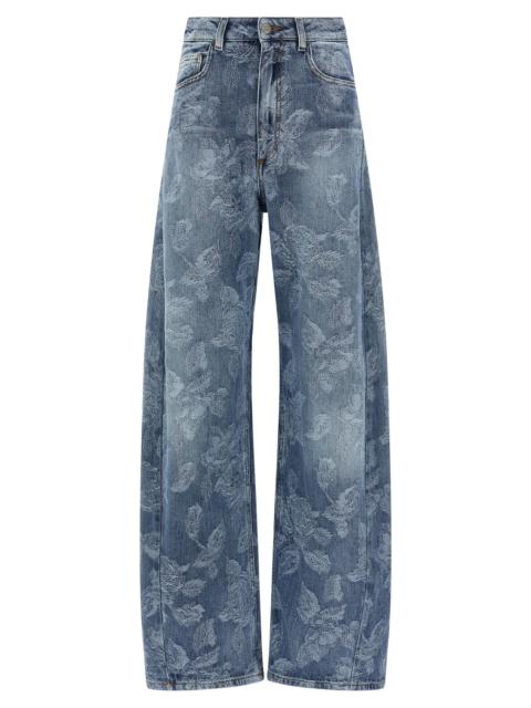 Other Designers Giuseppe Di Morabito Women Jacquard Flower Jeans