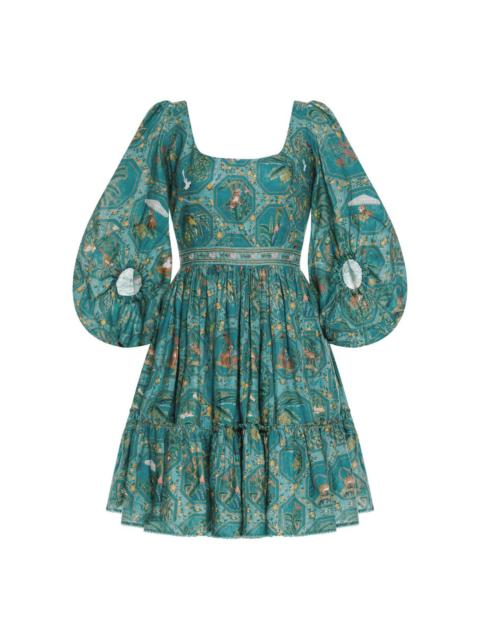 Agua by Agua Bendita Delirio by The Colony Linen Mini Dress multi