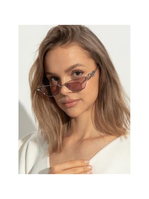 Valentino NEW VALENTINO SUNGLASSES VLS-135C SILVER/PINK WOMEN CAT EYE