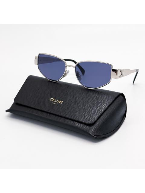 CELINE NEW CL40293U 16V CELINE SUNGLASSES SILVER BLUE WOMEN EYEWEAR