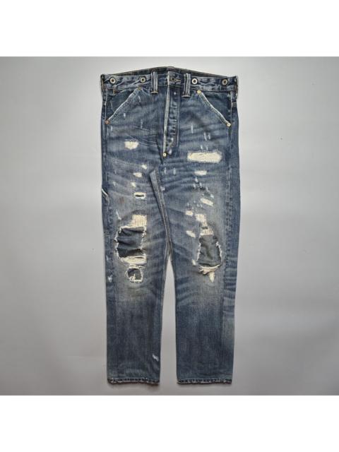 RRL by Ralph Lauren RRL - Lot. R54 Sailcloth Distressed Buckle-Back Jean