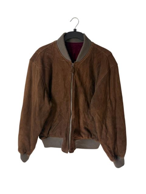 Other Designers Kadoya - GENUINE DEER LEATHER BARBICHE JAPANESE BRAND MARRON INSIDE