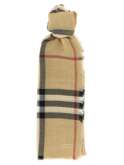 Burberry Burberry Men Check Reversible Scarf