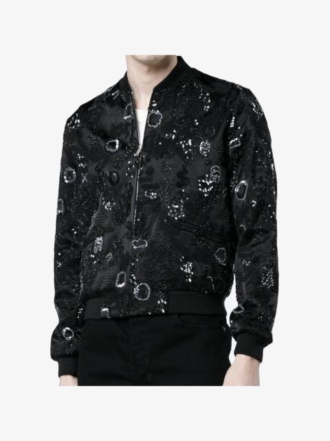 Saint Laurent Embroidered Teddy Jacket
