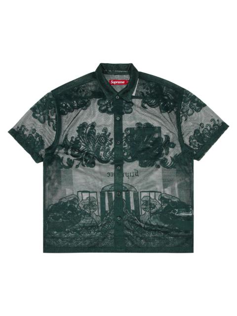 Supreme Supreme Last Supper Lace Short-Sleeve Shirt 'Dark Green'